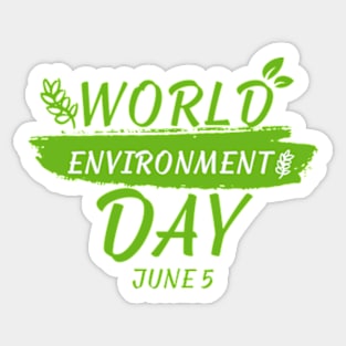 WORLD ENVIRONMENT DAY Sticker